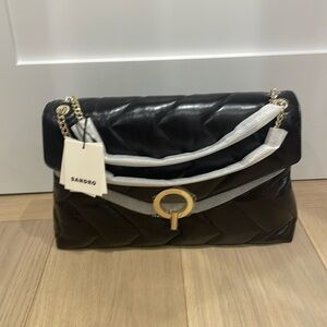 Sandro Dark Brown Jumbo Bag